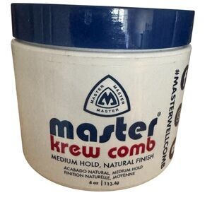 Master Krew Comb Hair Styling Pomade - 4 oz Medium Hold Hair Styling Prep
